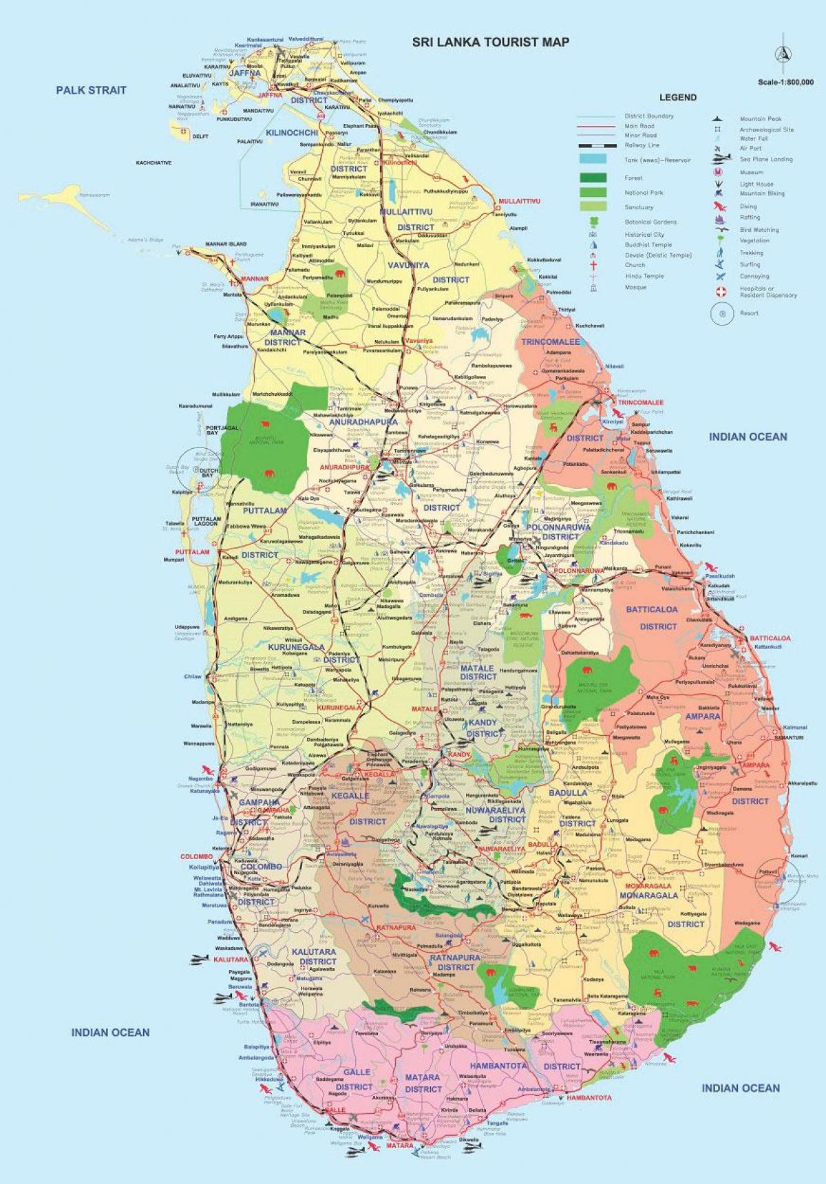 Sri Lanka ampara district hartă