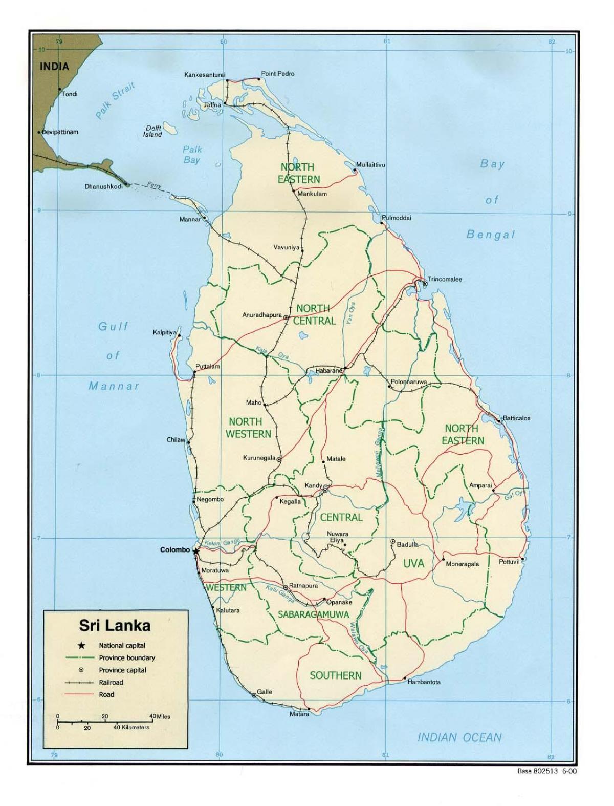 hartă a lumii end Sri Lanka