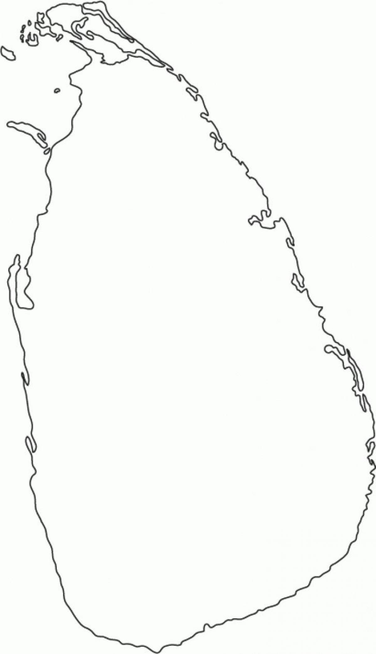 Sri Lanka gol hartă