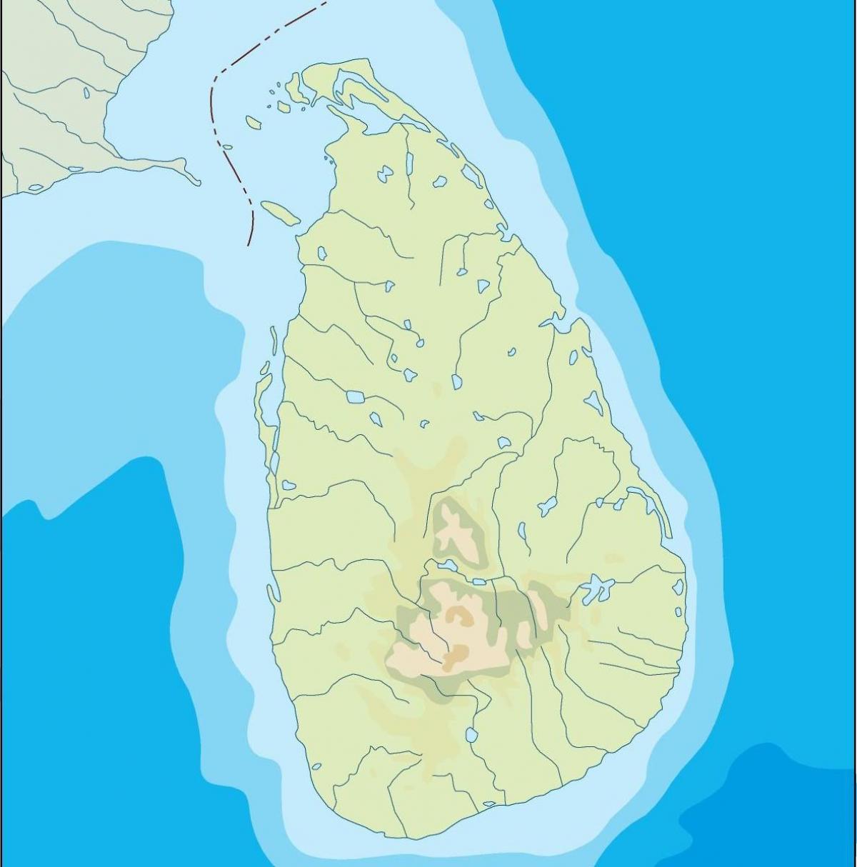 Sri Lanka vector hartă