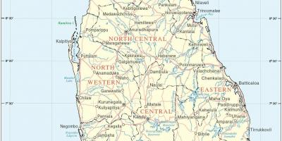 Sri Lanka hartă hd