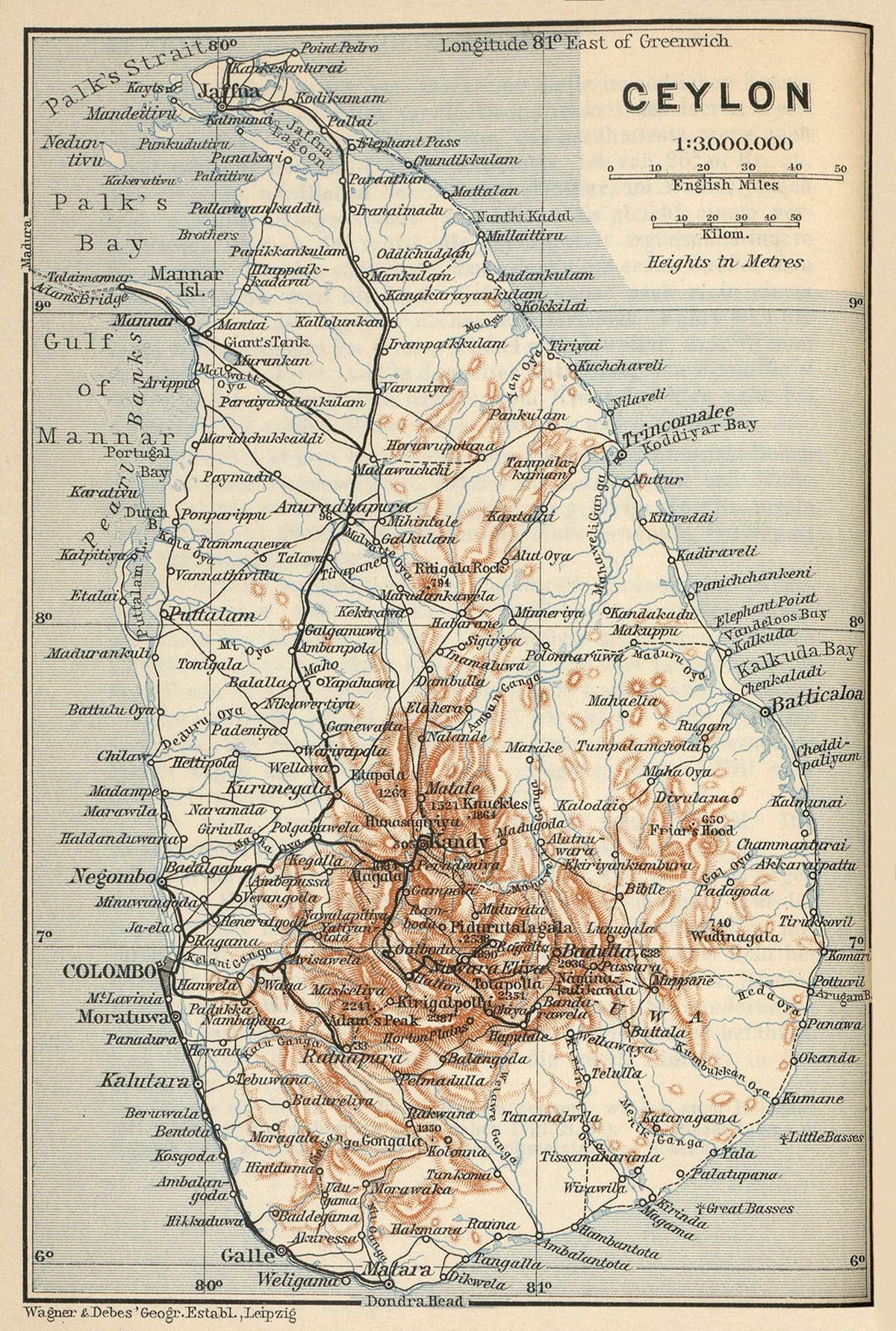 Ceylon pe harta