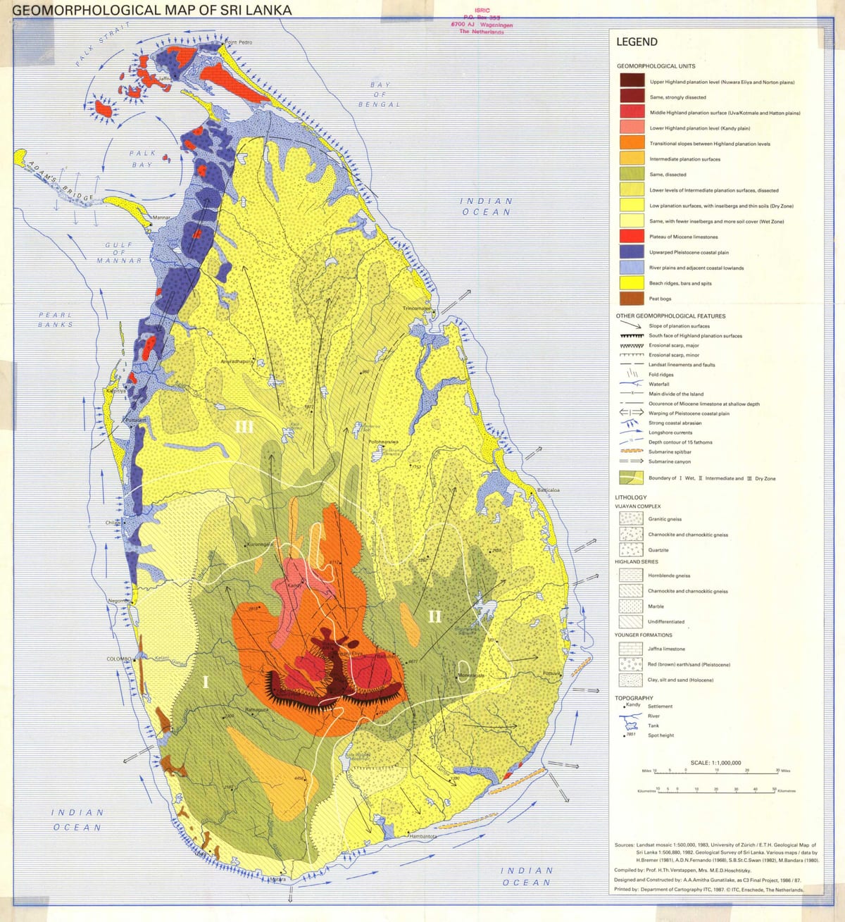 harta de harta solurilor din Sri Lanka
