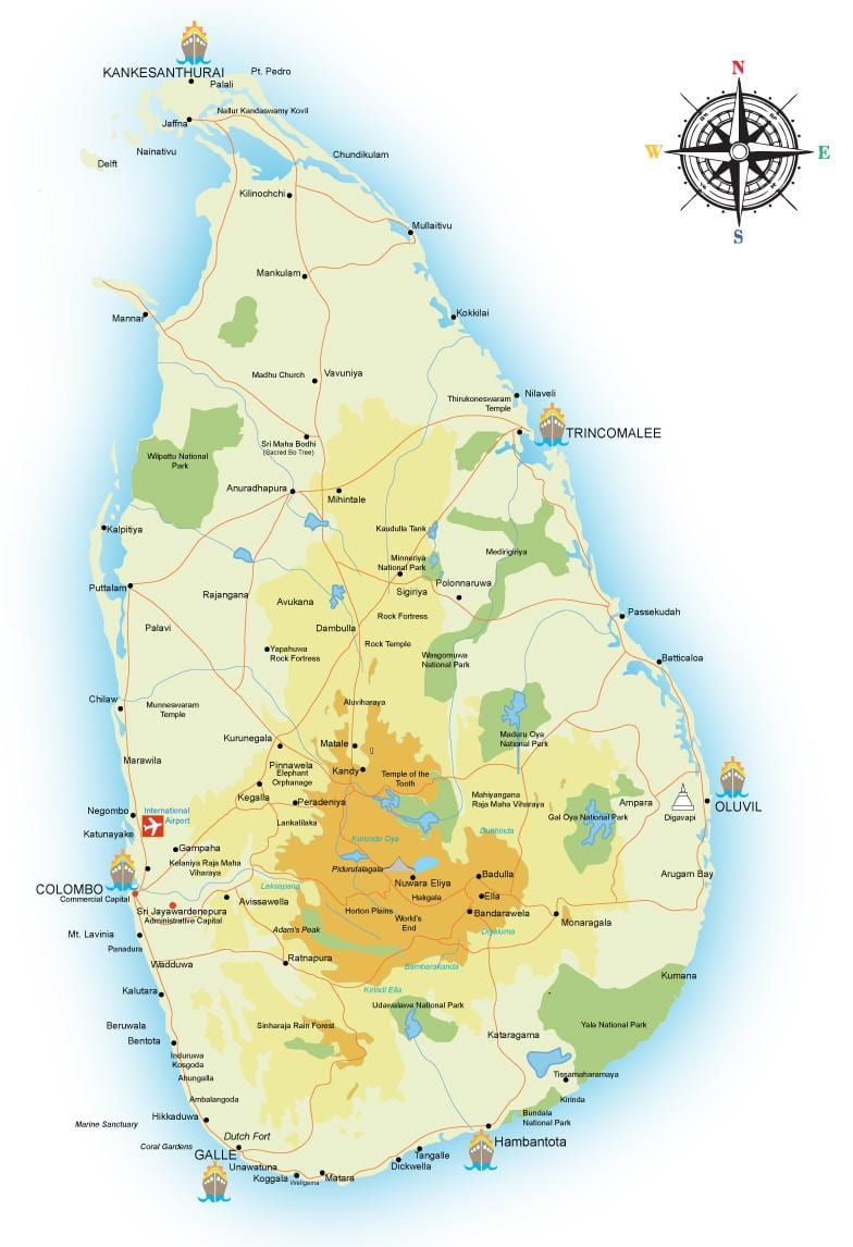 harta id birou Sri Lanka