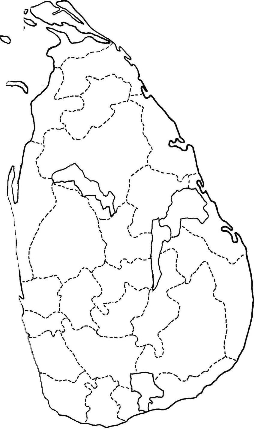 harta Sri Lanka hartă linia de desen