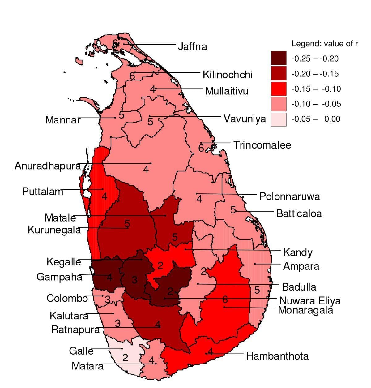 harta Sri Lanka malarie