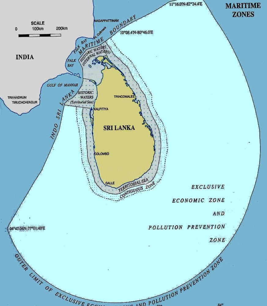 harta Sri Lanka mare