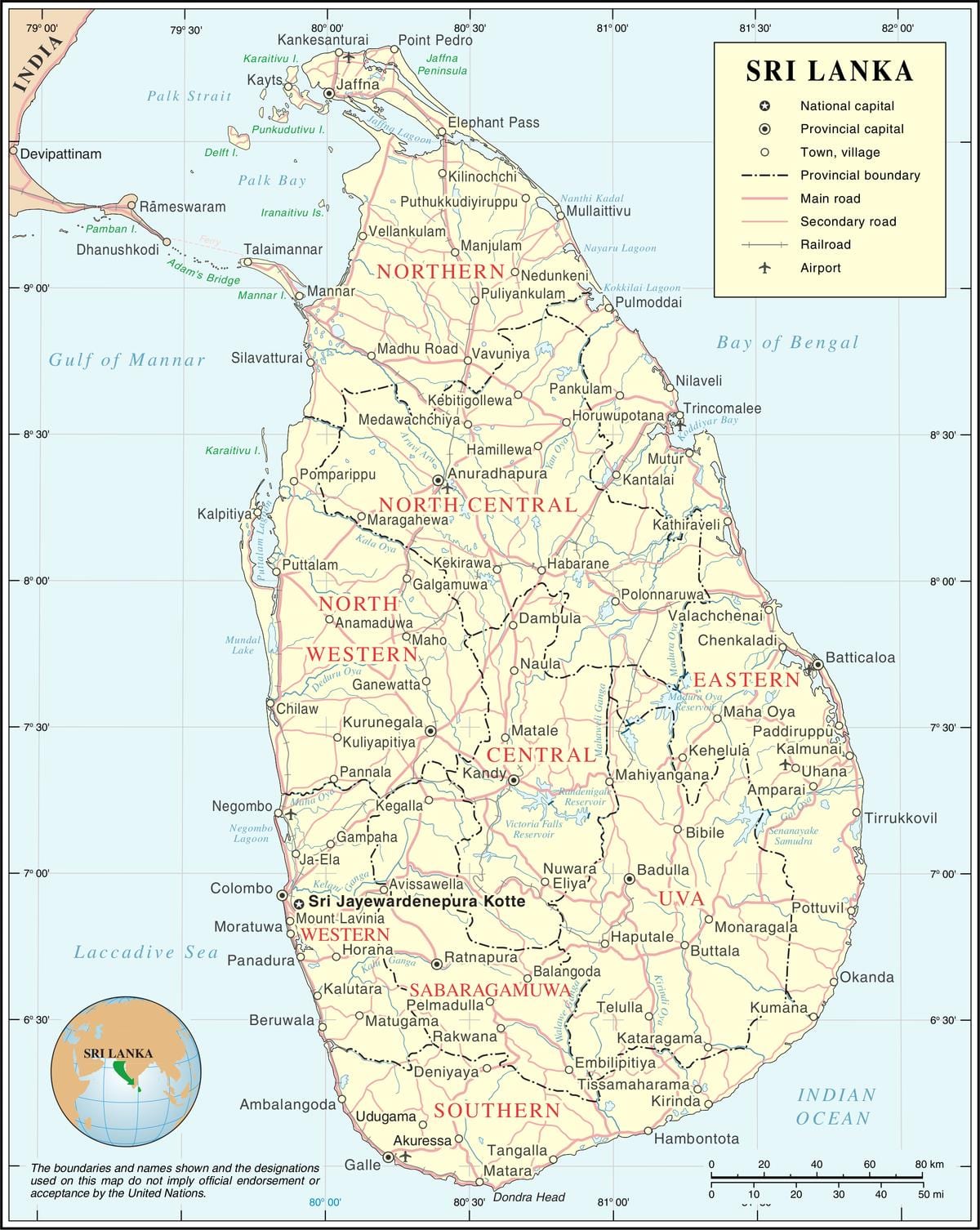 harta Sri Lanka oras