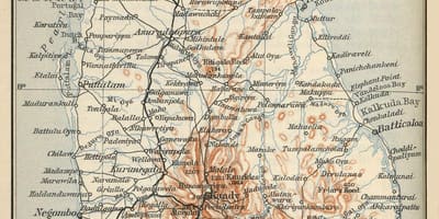 Ceylon pe harta