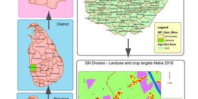 Harta gn divizia harta Sri Lanka