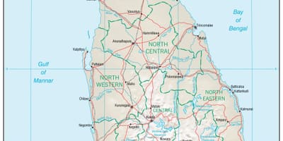Harta de navigare hartă Sri Lanka