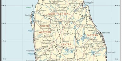Sri Lanka rădăcină hartă