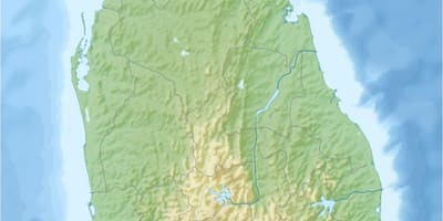 Harta de harta pământ Sri Lanka