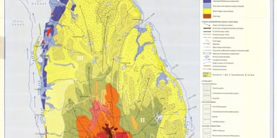 Harta de harta solurilor din Sri Lanka