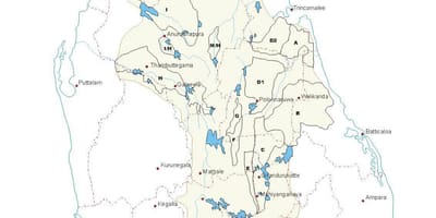 Harta de tancuri în Sri Lanka