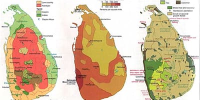 Harta Sri Lanka agricultură