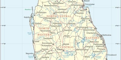 Sri Lanka hartă hd