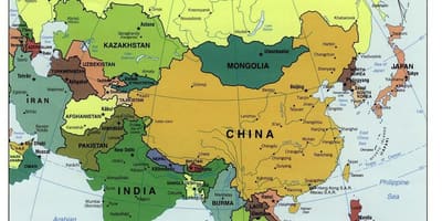 Sri Lanka hartă în asia
