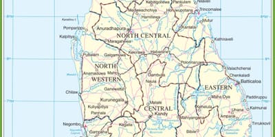 Harta Sri Lanka politice