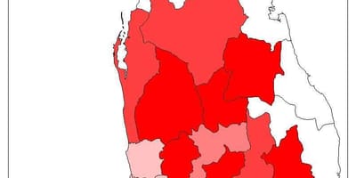 Sri Lanka populației hartă