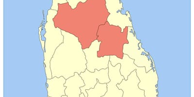 Central province, Sri Lanka hartă
