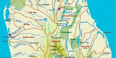 Sri Lanka râuri hartă în tamil