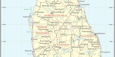 Sri Lanka hărți rutiere calculator distanta